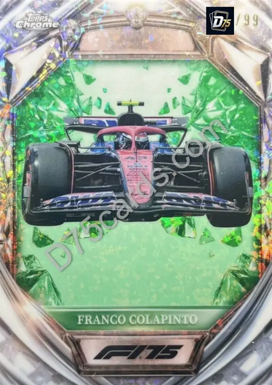 35 Franco Colapinto Green Mini-Diamond Refractor /99