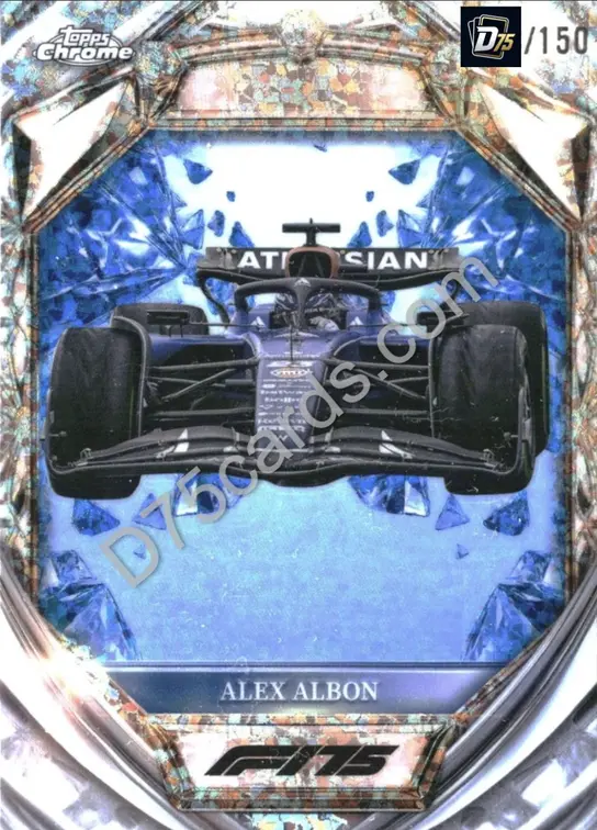 37 Alex Albon Blue Mini-Diamond Refractor /150