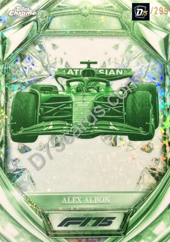 37 Alex Albon Night Vision Mini-Diamond Refractor /299