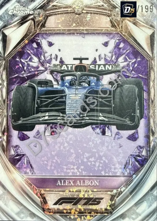 37 Alex Albon Purple Mini-Diamond Refractor /199
