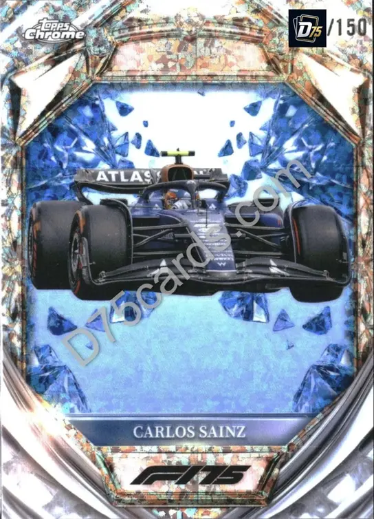 38 Carlos Sainz Blue Mini-Diamond Refractor /150