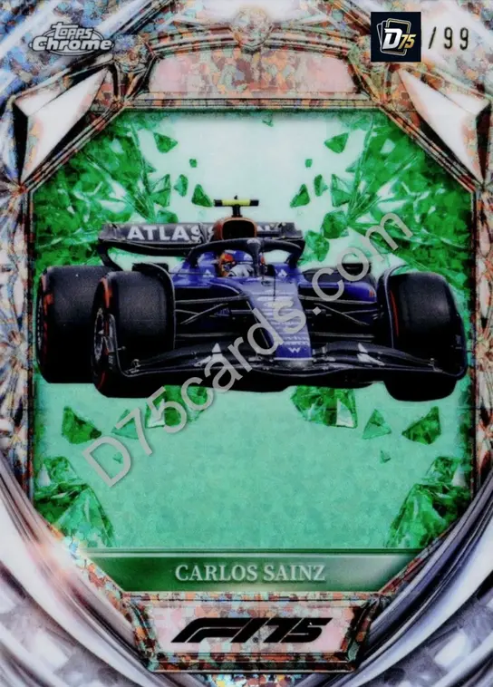 38 Carlos Sainz Green Mini-Diamond Refractor /99