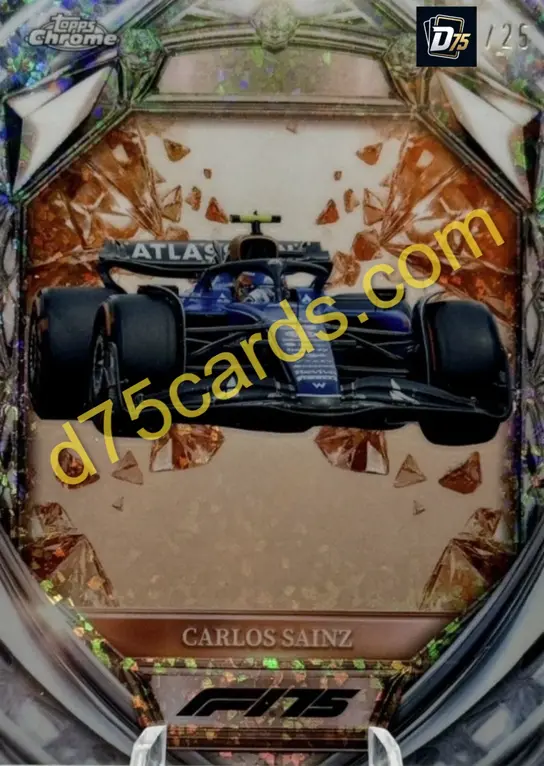 38 Carlos Sainz Orange Mini-Diamond Refractor /25