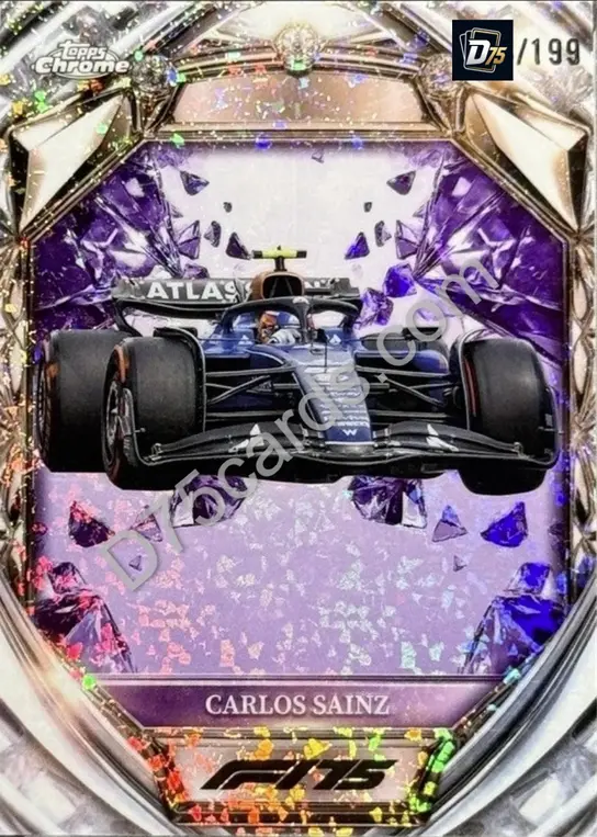 38 Carlos Sainz Purple Mini-Diamond Refractor /199