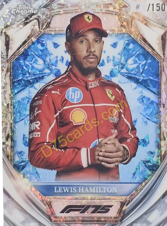 4 Lewis Hamilton Blue Mini-Diamond Refractor /150