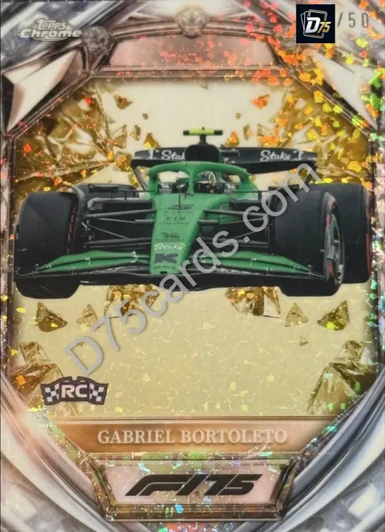 40 Gabriel Bortoleto Gold Mini-Diamond Refractor /50