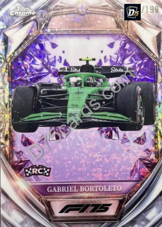 40 Gabriel Bortoleto Purple Mini-Diamond Refractor /199