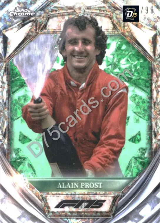 41 Alain Prost Green Mini-Diamond Refractor /99