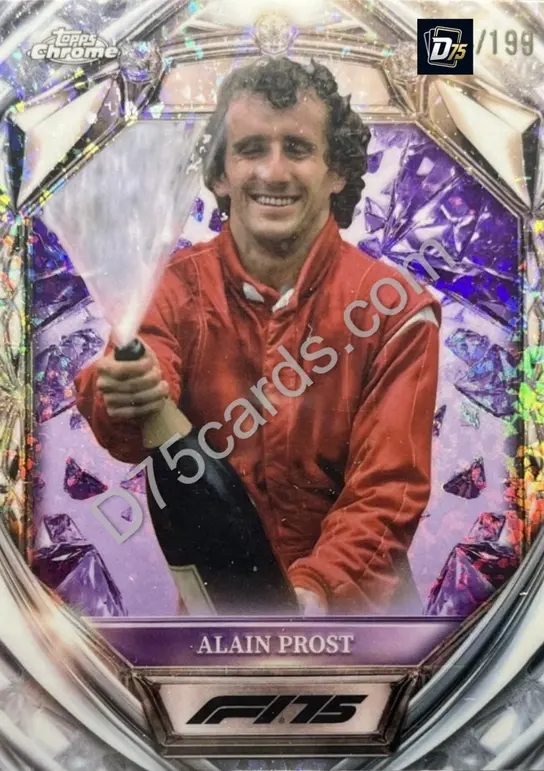 41 Alain Prost Purple Mini-Diamond Refractor /199