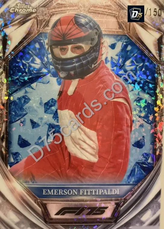 42 Emerson Fittipaldi Blue Mini-Diamond Refractor /150