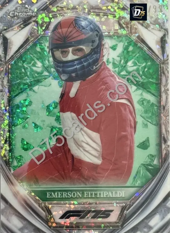 42 Emerson Fittipaldi Green Mini-Diamond Refractor /99