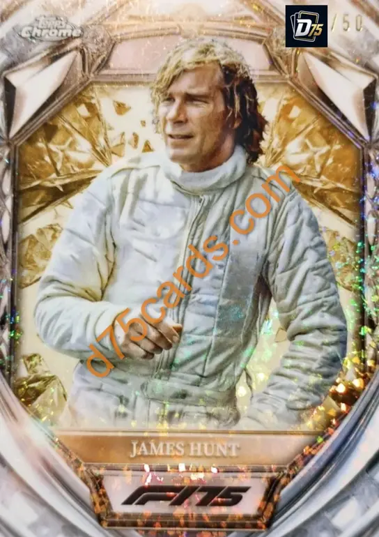 44 James Hunt Gold Mini-Diamond Refractor /50