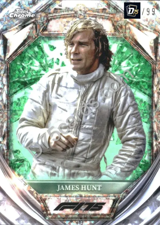 44 James Hunt Green Mini-Diamond Refractor /99