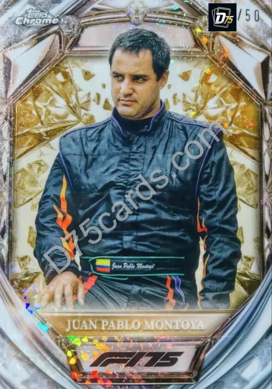 45 Juan Pablo Montoya Gold Mini-Diamond Refractor /50