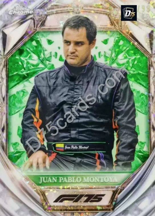 45 Juan Pablo Montoya Green Mini-Diamond Refractor /99
