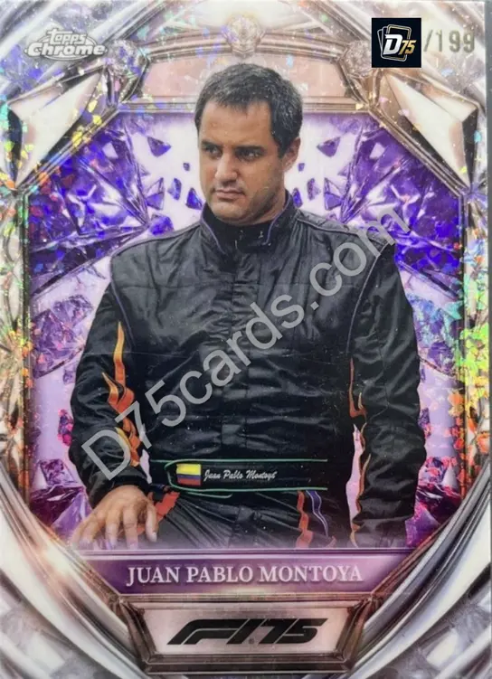 45 Juan Pablo Montoya Purple Mini-Diamond Refractor /199