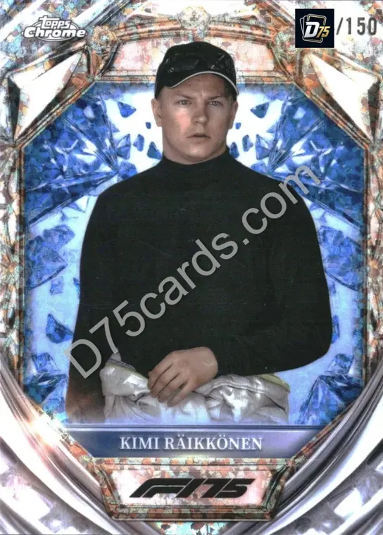 46 Kimi Raikkonen Blue Mini-Diamond Refractor /150