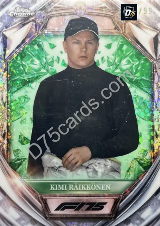 46 Kimi Raikkonen Green Mini-Diamond Refractor /99