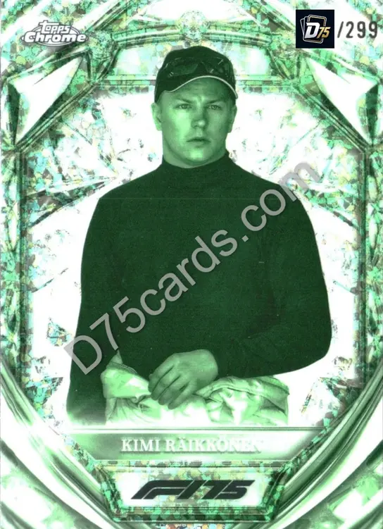46 Kimi Raikkonen Night Vision Mini-Diamond Refractor /299