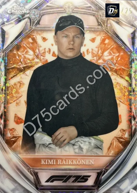46 Kimi Raikkonen Orange Mini-Diamond Refractor /25