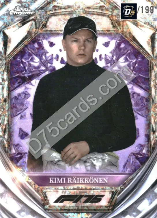 46 Kimi Raikkonen Purple Mini-Diamond Refractor /199