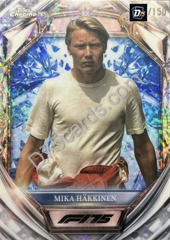 48 Mika Hakkinen Blue Mini-Diamond Refractor /150