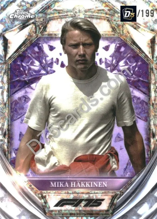 48 Mika Hakkinen Purple Mini-Diamond Refractor /199