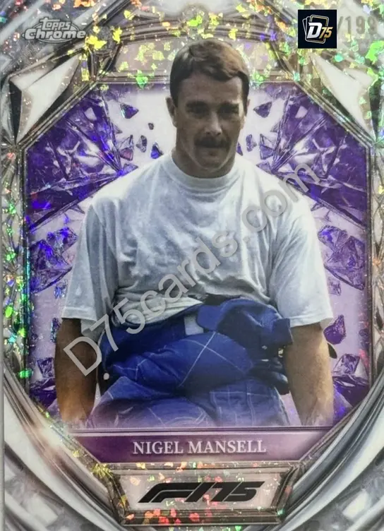 49 Nigel Mansell Purple Mini-Diamond Refractor /199