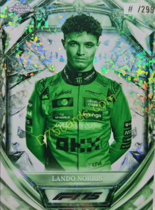 5 Lando Norris Night Vision Mini-Diamond Refractor /299