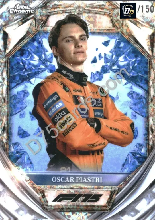 6 Oscar Piastri Blue Mini-Diamond Refractor /150