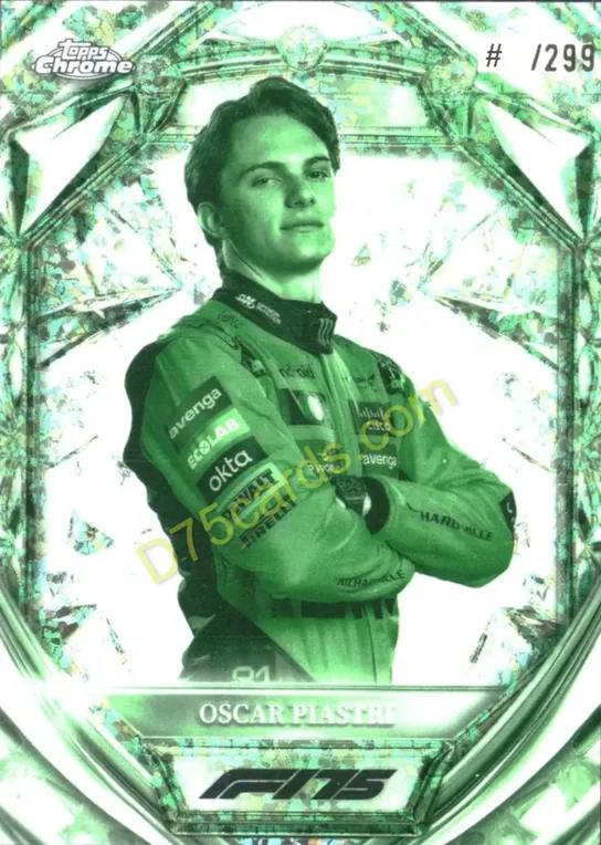 6 Oscar Piastri Night Vision Mini-Diamond Refractor /299