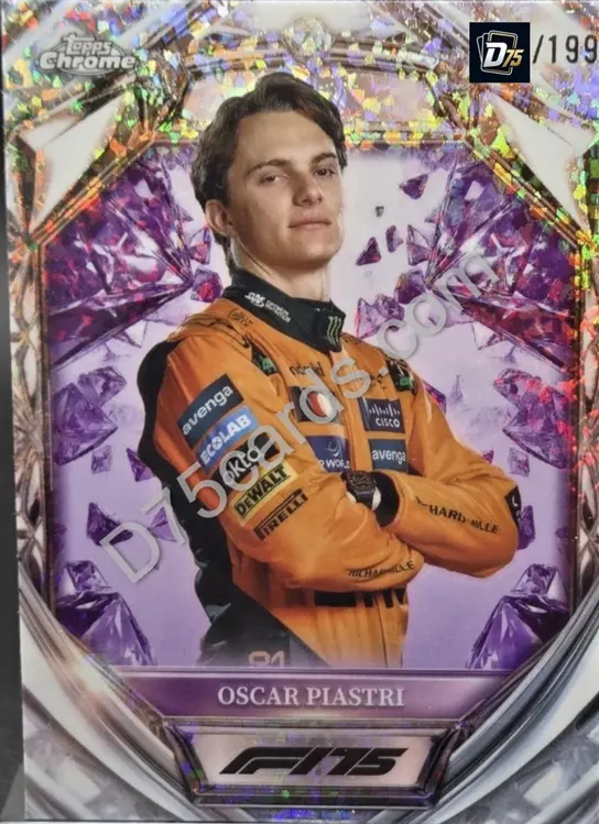 6 Oscar Piastri Purple Mini-Diamond Refractor /199