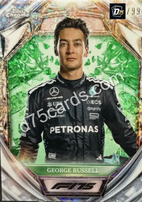 7 George Russell Green Mini-Diamond Refractor /99