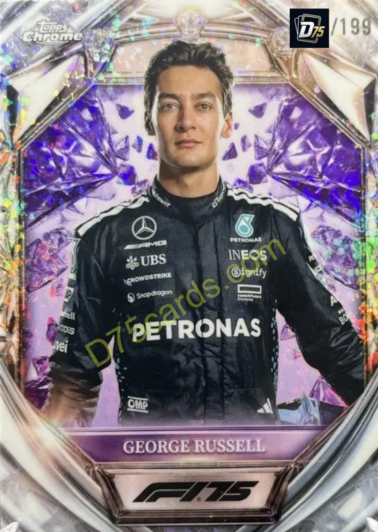 7 George Russell Purple Mini-Diamond Refractor /199