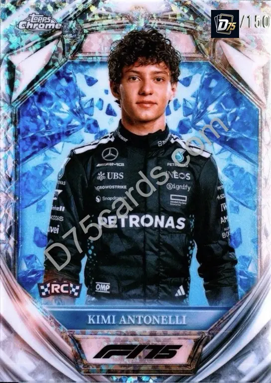 8 Kimi Antonelli Blue Mini-Diamond Refractor /150