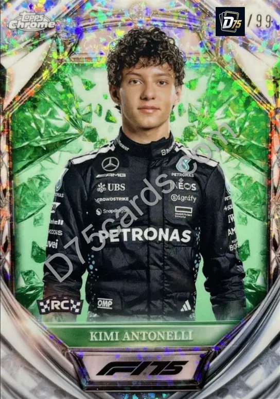 8 Kimi Antonelli Green Mini-Diamond Refractor /99