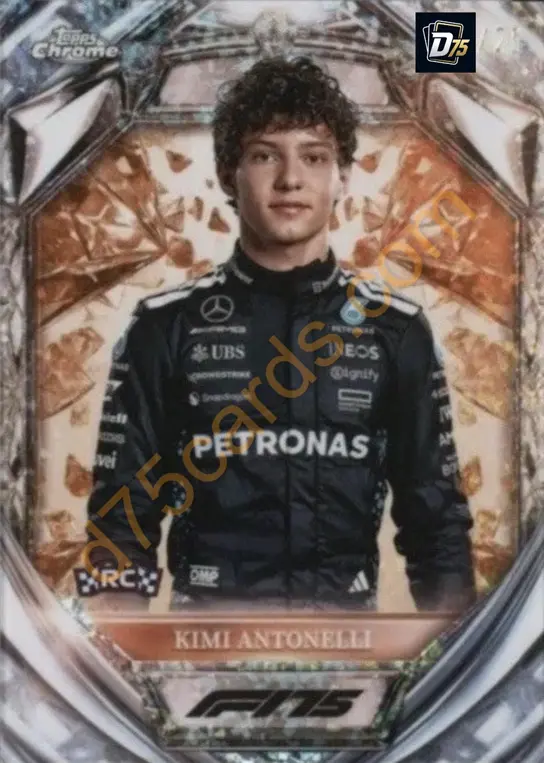 8 Kimi Antonelli Orange Mini-Diamond Refractor /25