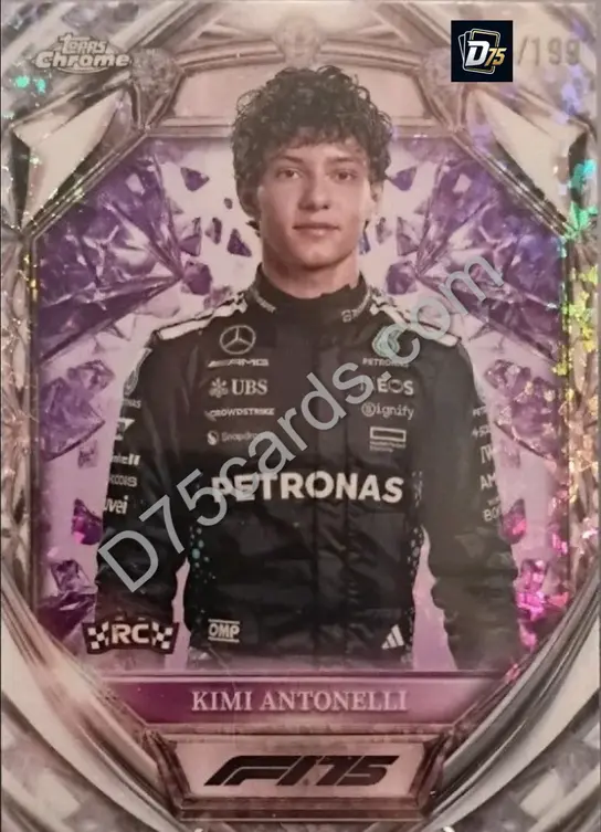 8 Kimi Antonelli Purple Mini-Diamond Refractor /199